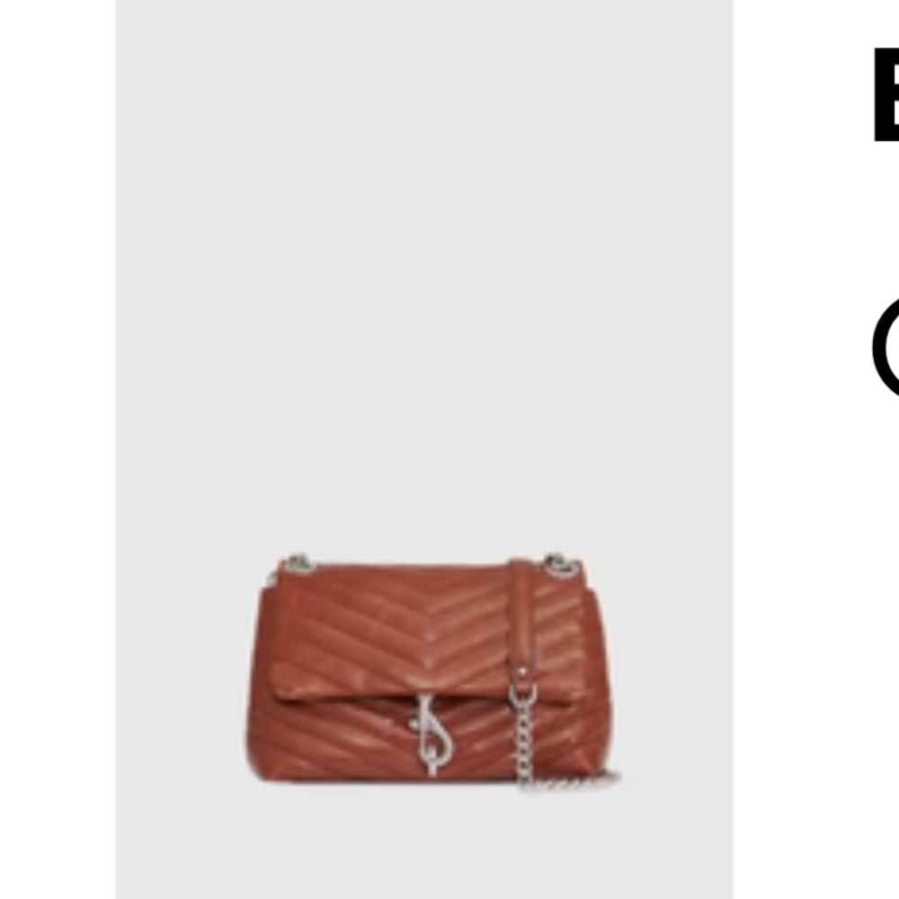 Rebecca Minkoff Crossbody Bag with Quilted Pattern and Chain Strap